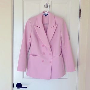Express bubble gum pink double breasted blazer.  In mint condition!